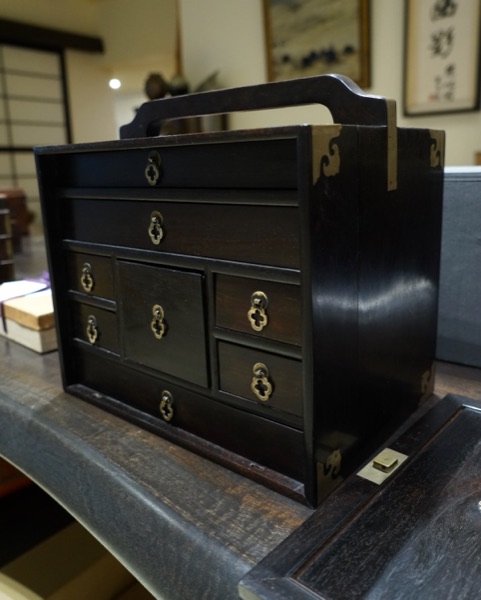 Dark Hardwood Chest Of Drawers
