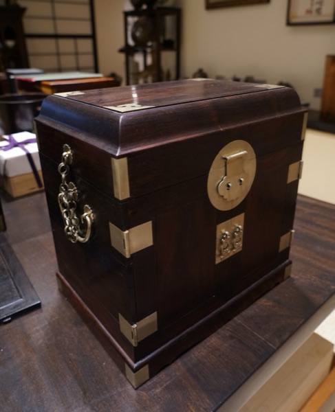 Hardwood Chest With Brass Lock