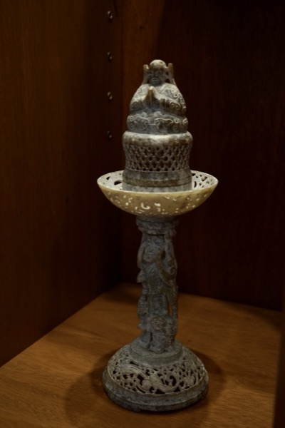 Reticulated Stone Candle Stand