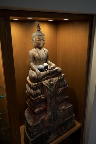 Large Seated Figure On Tiered Throne